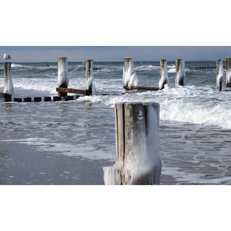 Ostsee im Winter Bohlen
