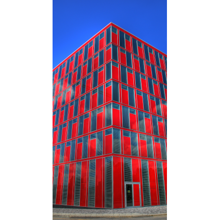 Das rote Haus im Medienhafen-Düsseldorf
