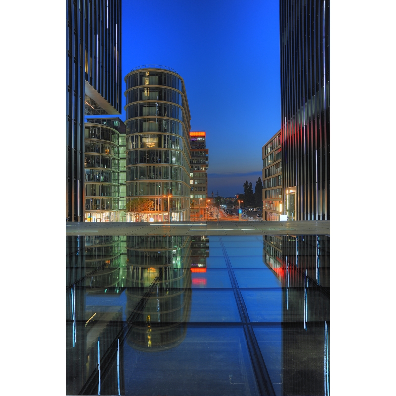 Medienhafen Düsseldorf Spiegelungen
