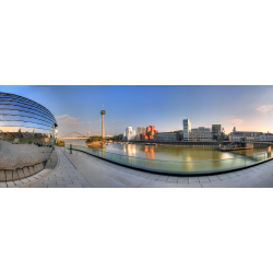 Medienhafen Panorama mit...